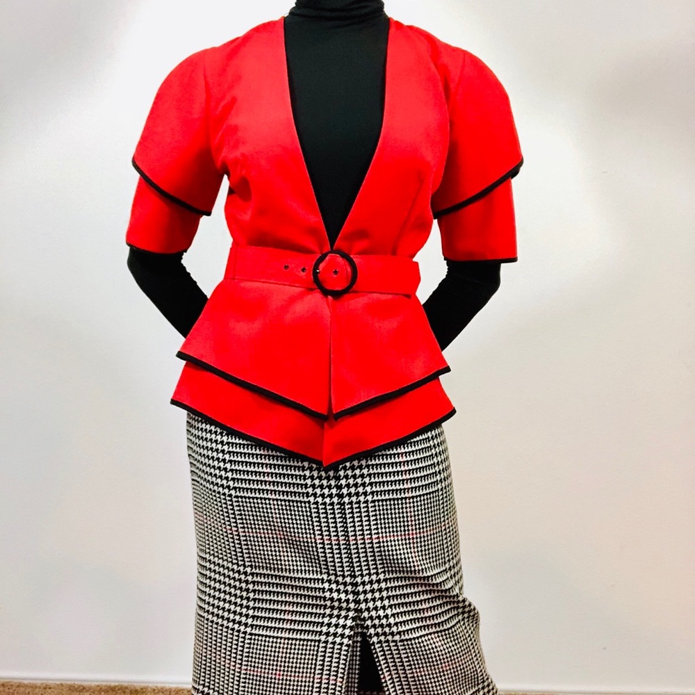 Vintage Red Suit Jacket